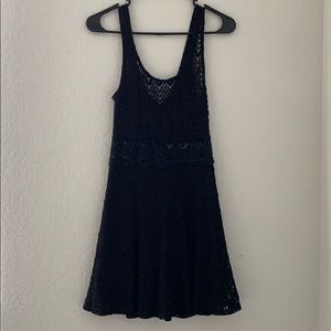 Black lace dress
